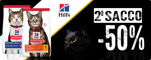 Sconto del 50% sul 2°pacco di cibo per gatti Hill's Science Plan